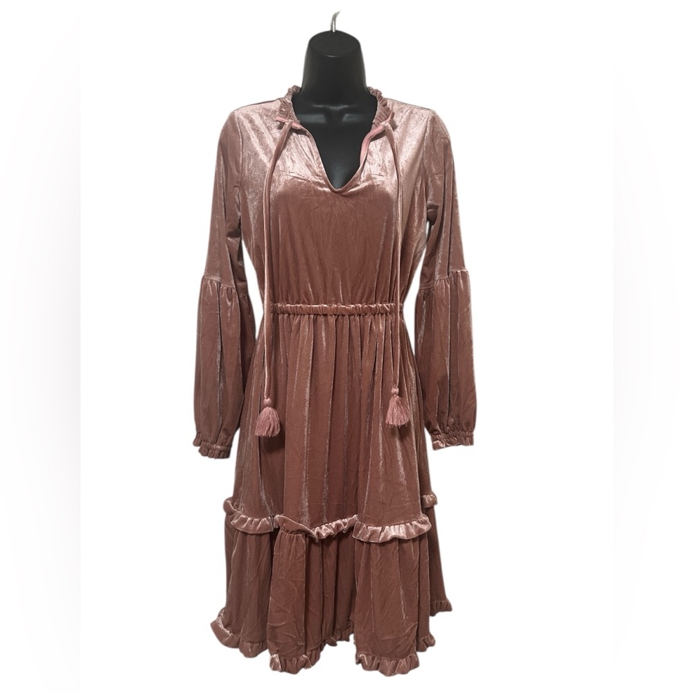 Women’s Simply Southern Pink Velour Dress Size Small